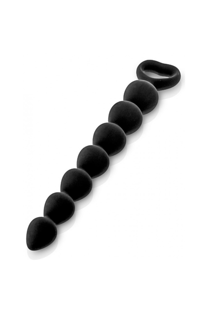 Chapelet plug anal noir 27cm