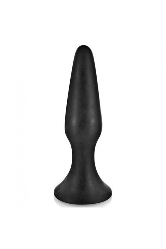 Plug anal noir 12.5cm avec ventouse