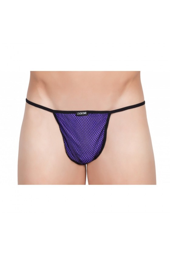Osez la dentelle violette avec le String New Look 799-01 Violet pour homme