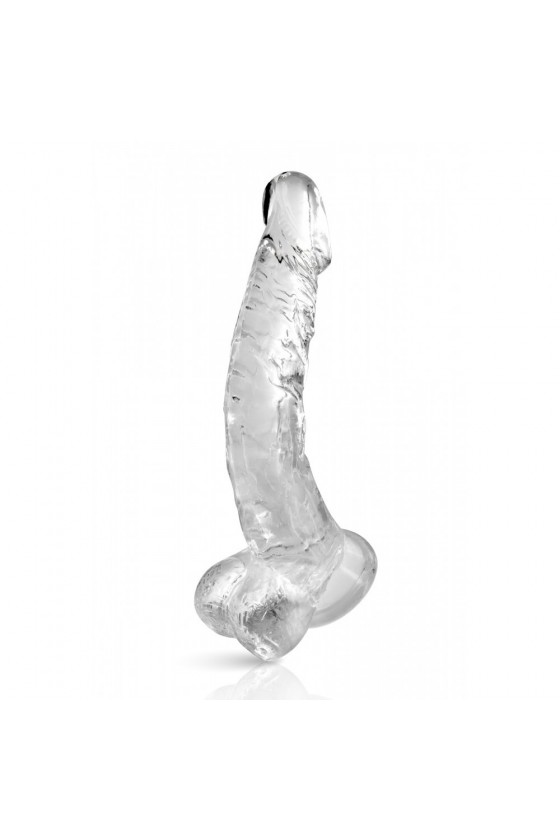 Gode jelly courbe transparent ventouse taille XL 22cm - CC570126