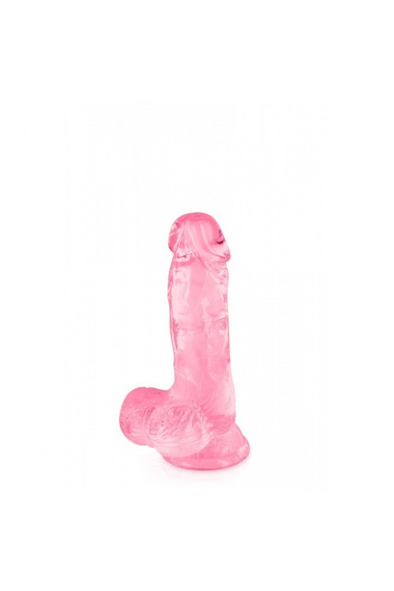 Gode jelly rose ventouse taille S 15.3cm - CC570129
