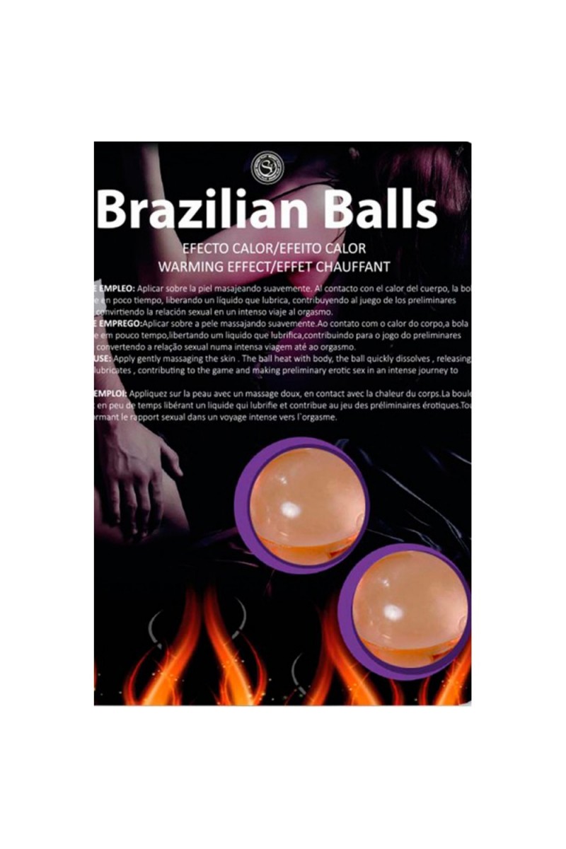 Boules de massage Brésiliennes effet chaleur