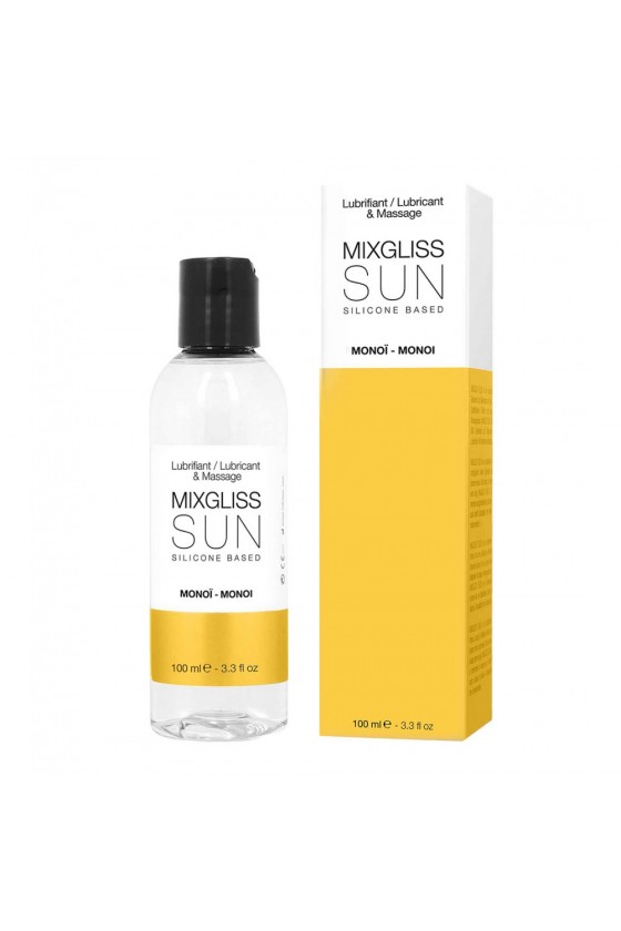 2 en 1 Lubrifiant et huile de massage silicone Mixgliss Sun Monoï 100 ML - MG2212