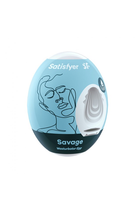 Oeuf masturbateur flexible Savage Satisfyer - CC597415