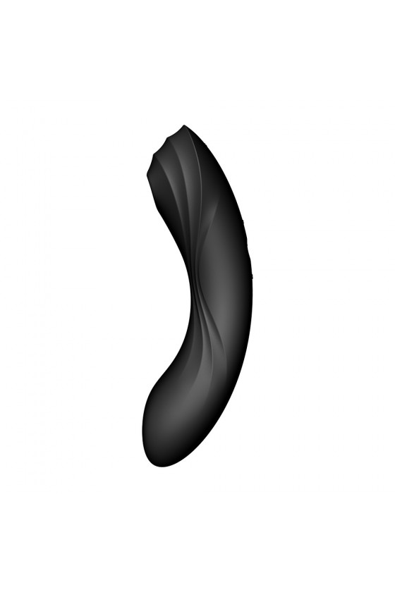 2 en 1 Stimulateur de clitoris et vibromasseur Curvy Trinity Noir 4 Satisfyer - CC597773