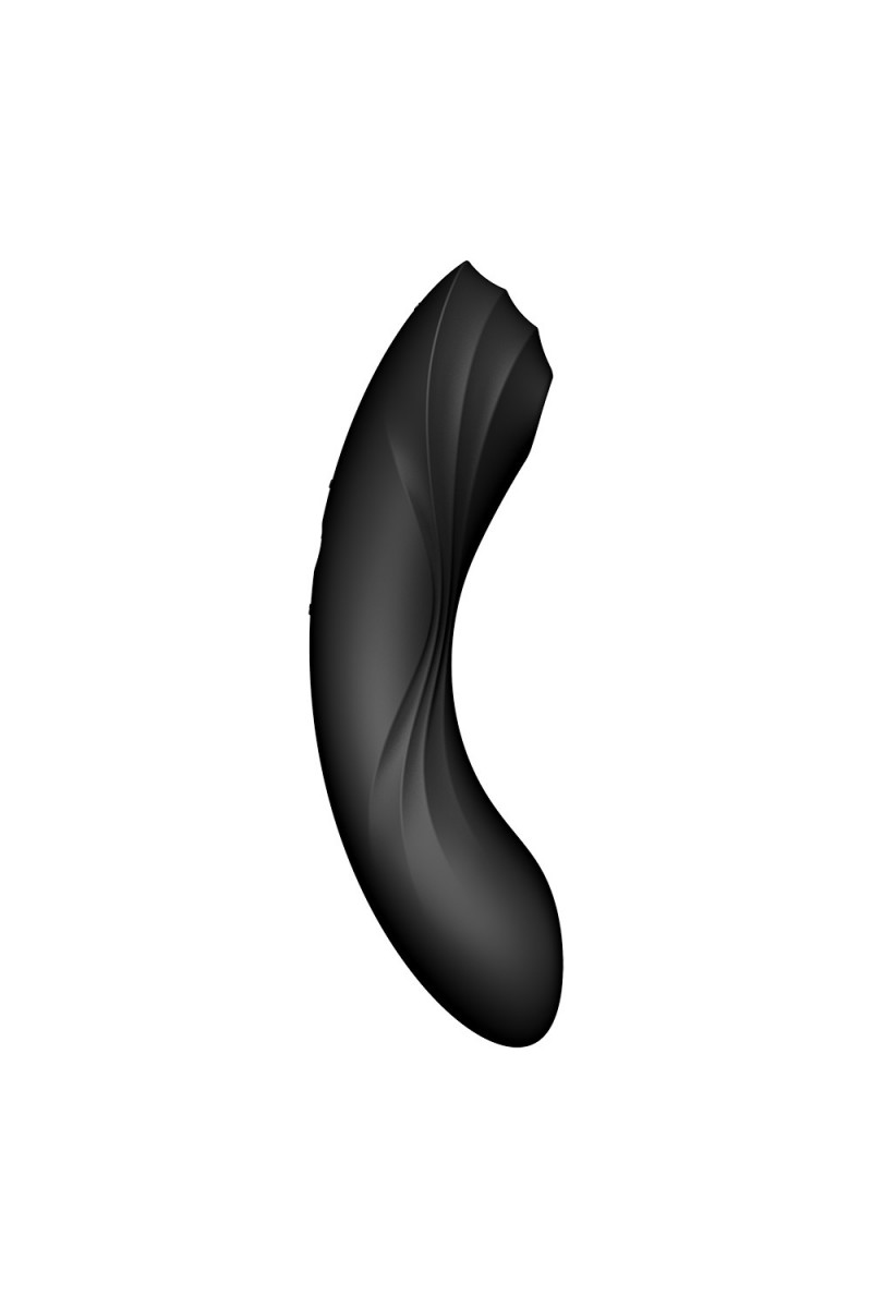 2 en 1 Stimulateur de clitoris et vibromasseur Curvy Trinity Noir 4 Satisfyer - CC597773