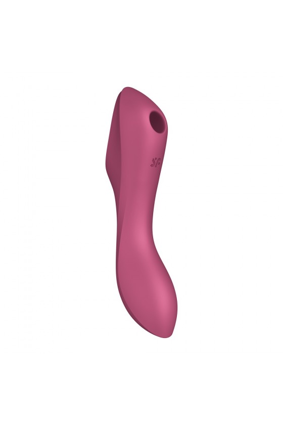 2 en 1 Stimulateur de clitoris et vibromasseur Curvy Trinity 3 rouge Satisfyer - CC597772