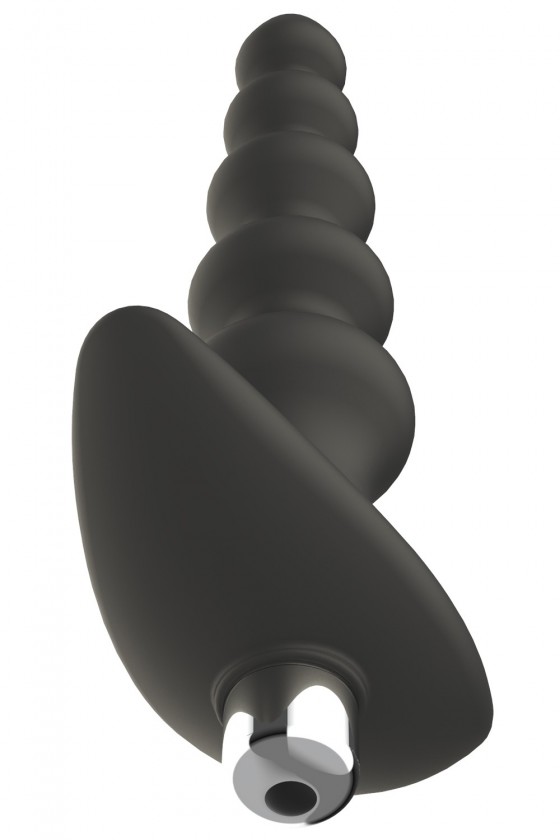 Plug anal vibrant noir en silicone - WS-NV529