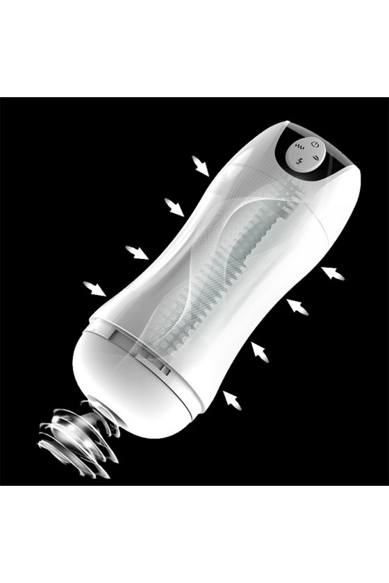 Masturbateur Deluxe USB, 10 modes de vibration et 5 modes de succions - MOC-888