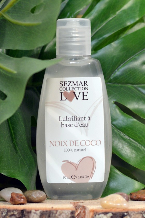 Lubrifiant à base d'eau 100% naturel Noix de Coco 90 ml - SEZ087