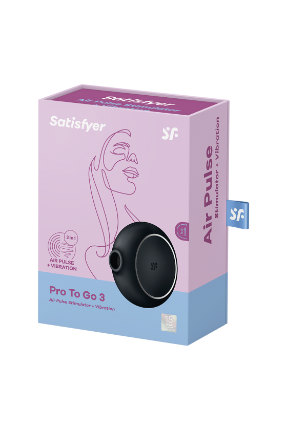 Stimulateur clitoridien par air pulsé et vibration USB Pro To Go 3 Satisfyer - CC597805